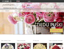 Tablet Screenshot of flowers2riga.lv